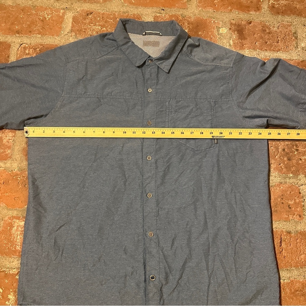 Men's Blue Columbia Omni Wick Button up Short Sleeve Shirt Size XL - Picture 7 of 16